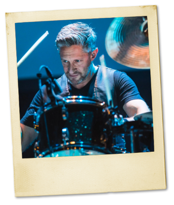 Alex Toff on drums
