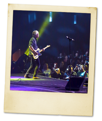 Guitarist on stage